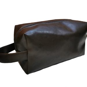 Neceser simple Café oscuro grande