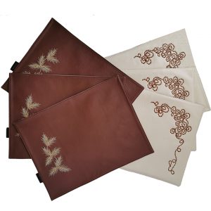 Individuales Reversibles modelo 5 con diseño bordado