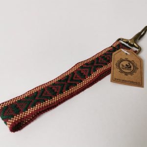 Llavero modelo cinta angosta color verde