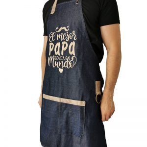 Pechera de Mezclilla El Mejor papá del Mundo