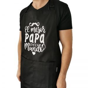 Pechera Negra de Gabardina El Mejor Papá