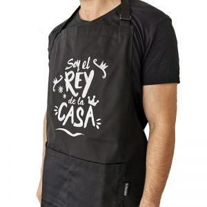 Pechera Negra de gabardina El Rey de la casa