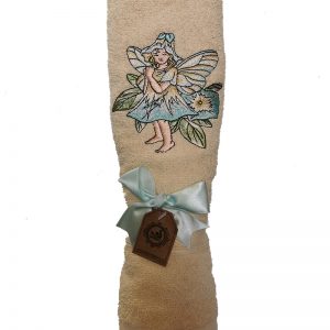 Toalla de Mano color Crema con diseño Hada