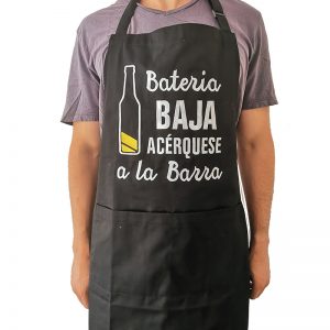 Pechera Negra de Gabardina Batería Baja