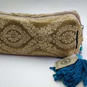 Cosmetiquero Grande Mostaza con Colgante