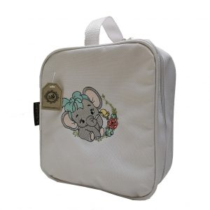 Bolso Mini Lonchera para Bebe con diseño infantil bordado