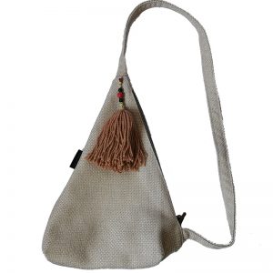 Morral Triangulo Rustico color Crema