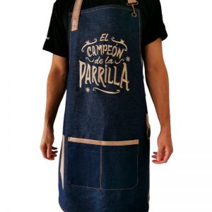 Pechera de Mezclilla con Bordado Campeón Parrilla