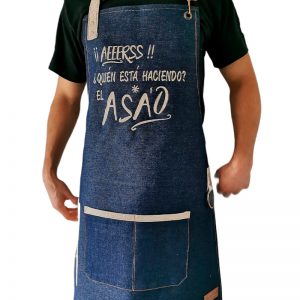 Pechera de Mezclilla con Bordado Asado