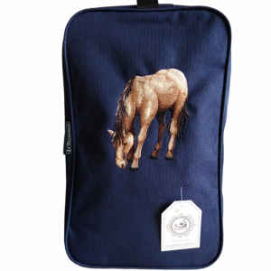 Bolso Zapatero Con Diseño Caballo Bordado