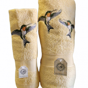 Toallas mano y baño Modelo Picaflor Amarillo