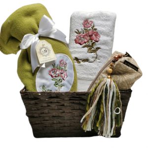 Canasto floral verde