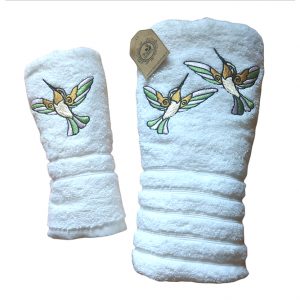 Toallas Mano y Baño picaflor moderno