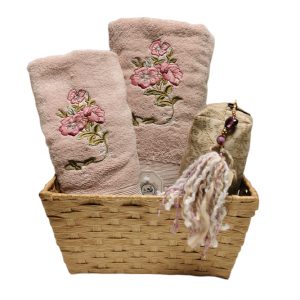 Canasto Floral Palo rosa