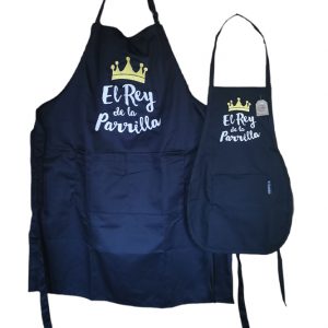 conjunto Rey de la parrilla papá e hijo