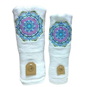Toallas Mano y Baño con mandala 2