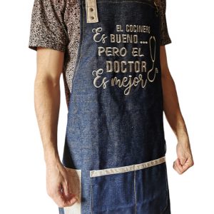 Pechera delantal de Mezclilla el doctor esta mejor
