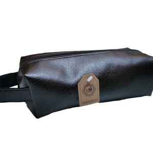 Neceser simple café oscuro chico