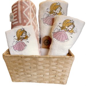 Canasto Princesa Toallas y Manta