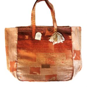 Bolso multiuso de tela anaranjado 3