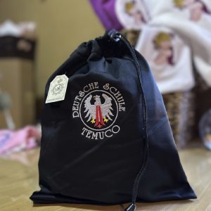 Bolsa de Colación Negra con Diseño Colegio