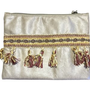 Estuche acolchado beige