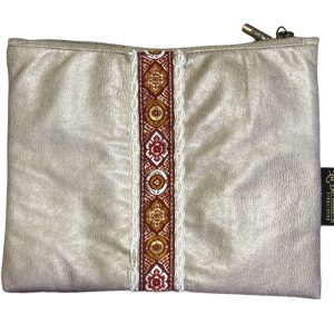 Estuche acolchado beige