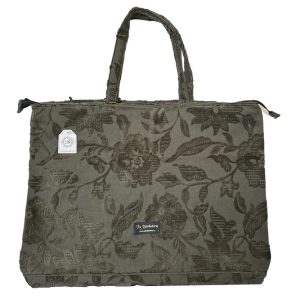 Bolso maxi verde con cierre