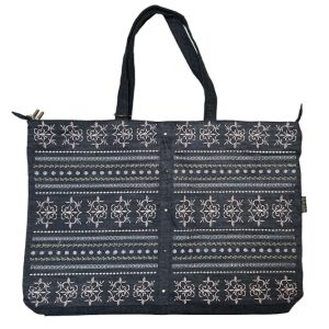 Bolso maxi bordado mezclilla