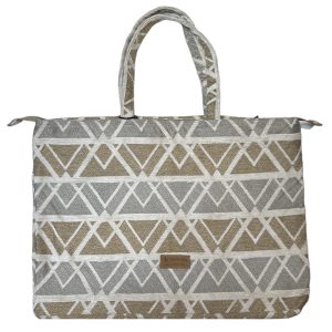 Bolso maxi con cierre geométrico