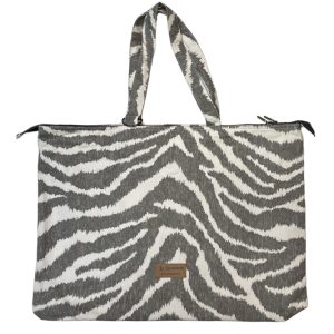 Bolso maxi con cierre cebra