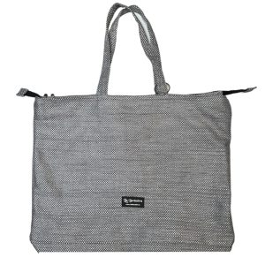 Bolso maxi con cierre plateado