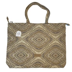 Bolso maxi con cierre grecas