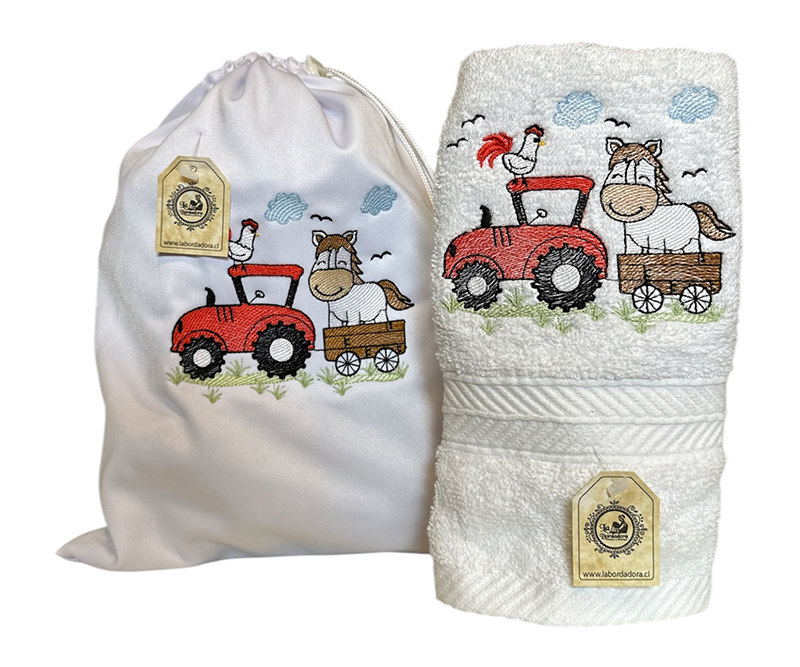 Bolsa Colación y Toalla tractor
